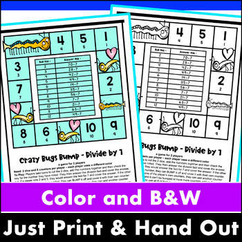 division games 39 printable division bump games for facts fluency