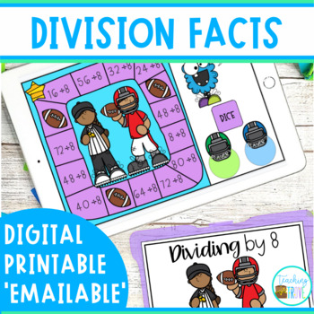Preview of Division Games - Digital Printable Games