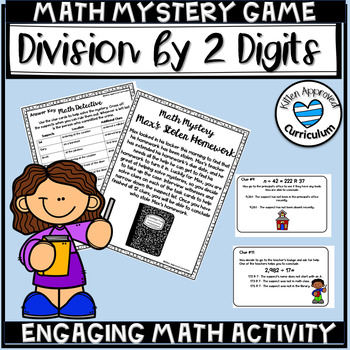 Preview of Division With Remainder Games Math Mystery