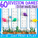 Division Games for each Division Fact for 3rd Grade