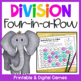 Division Games for Fact Fluency- Four in a Row Games for D