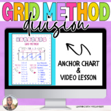 Division Grid/ Box Method Anchor Chart with Lesson Video -