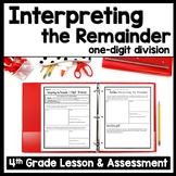 Interpreting Remainders Long Division Practice, Division W