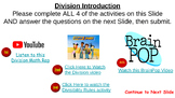 Division Introduction Google Slide Activity