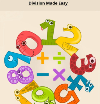 Preview of Division Made Easy Friendly Picture Book