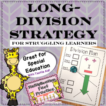 Preview of Long Division Strategy: For Struggling Learners