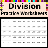 Division Math Basic Operations Practice Worksheets for gra