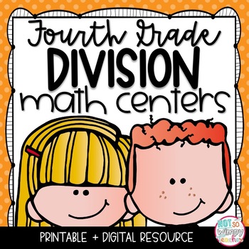 Preview of Division Math Centers FOURTH GRADE