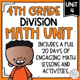 Division Math Unit with Activities for FOURTH GRADE