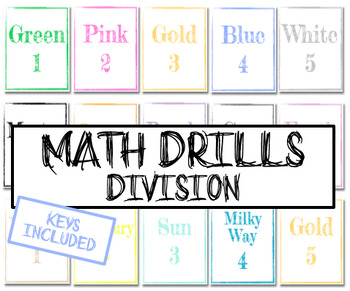 Preview of Division Math Drills