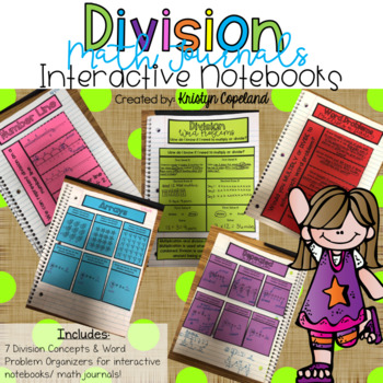 Preview of Division Math Journal Pages (Interactive Math Notebooks)