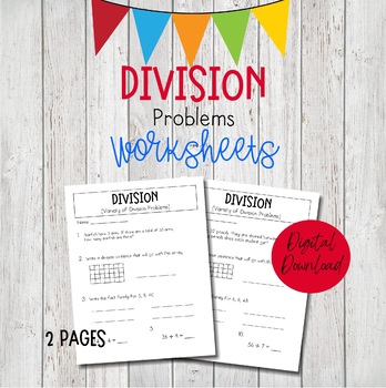 Division Math Worksheets, 3rd Grade Division Worksheets, Division ...