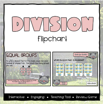Preview of Division ActivInspire Flipchart - Third Grade