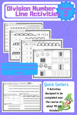 Division Number Line Centers Grade 3 with Recording Page