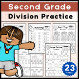 Division Practice For Second Grade Math Divide Group Word 