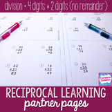 Division Practice Partner Pages | 4 digits divided by 2 di