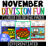 Division Practice for Fall Math Facts Fluency & Division F