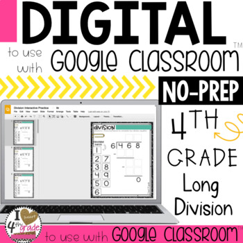 Preview of Google Classroom Long Division Distance Learning