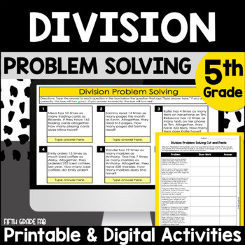 division problem solving task