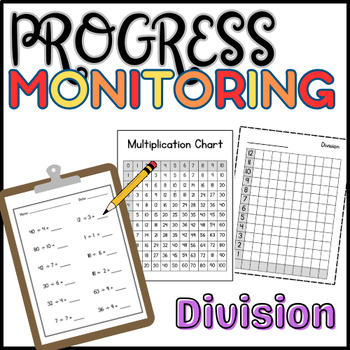 Preview of Division Progress Monitoring for IEP Math Goal