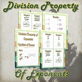 Division Property of Exponents  - (Guided Notes & Practice)