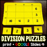 Division Puzzle Activities - print and digital