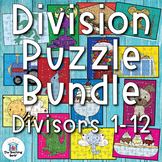 Division Facts Mastery Puzzle Bundle