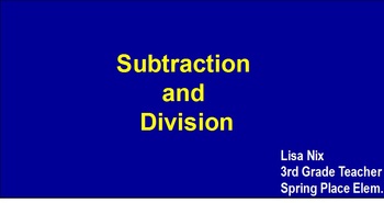 Preview of Division: Repeated Subtraction and Using a Number LIne