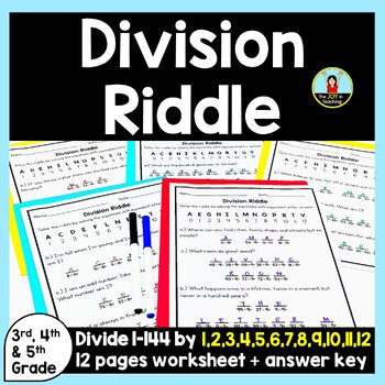 division worksheets riddle