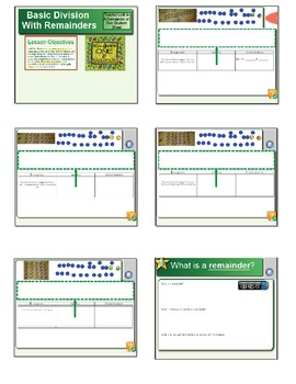 Preview of Division Smart Board Activity A Remainder of One Book CCSS 4.NBT.6