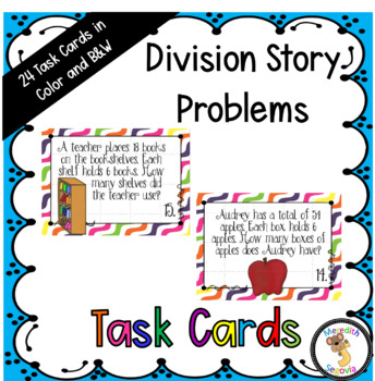 Division Story Problem Task Cards By School With Segovia Meredith Segovia