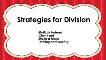 Preview of Division Strategies