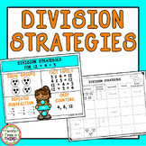 Division Strategies Anchor Chart and Worksheets for Third 