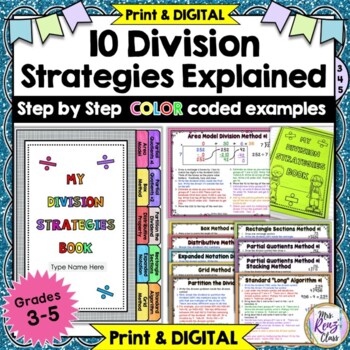 Preview of Division Strategies Posters, Slideshow & Reference Booklet - DIGITAL & Print