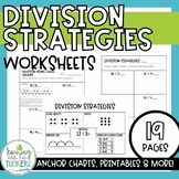 Division Strategies Worksheets: Arrays, Number Line, Equal Groups