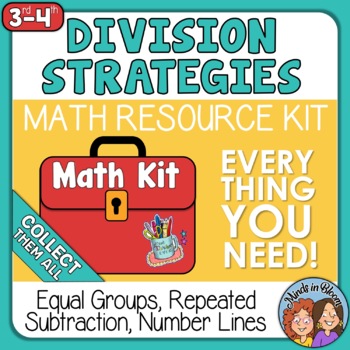 Preview of Division Strategies Worksheets, Assessments + more 3rd Grade Math Kit