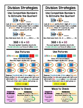 Preview of Division Strategies and Methods Bookmark