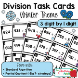 3 Digit by 1 Digit Division Task Cards - Partial Quotient 