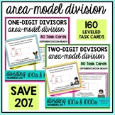 Area Model Division 1 Digit and 2 Digit Divisors Task Card