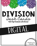 Long Division Digital Task Cards - Distance Learning
