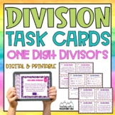 Division Task Cards | One Digit Divisors