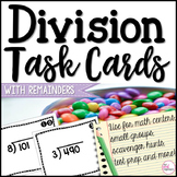 Division Task Cards - With Remainders! CCSS 4.NBT.B.6