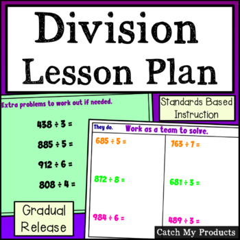 Preview of Long Division Steps for PROMETHEAN Board