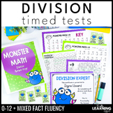 Division Timed Tests | Math Fact Fluency Practice Workshee