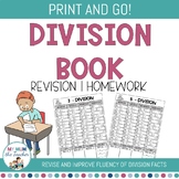 EDITABLE Division Times Tables Book - Homework,Revision