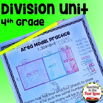 Preview of Division Unit with Lesson Plans - 4th Grade Division Lessons and Activities