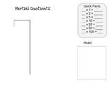 Division Using Partial Quotients Anchor Chart