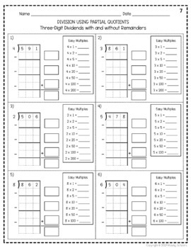Division Partial Quotients SAMPLE | Fourth Grade by Raising Scholars
