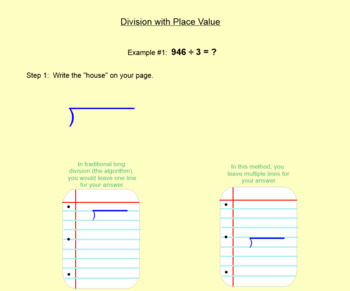 Preview of Division Using Place Value