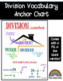 Division Vocabulary Anchor Chart